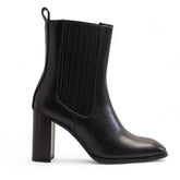Europeon Union Women Black Leather Half Boot #3376